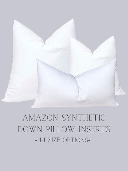 Amazon down pillow inserts. Click the image below and all 44 size options are linked. 

#LTKhome #LTKFind