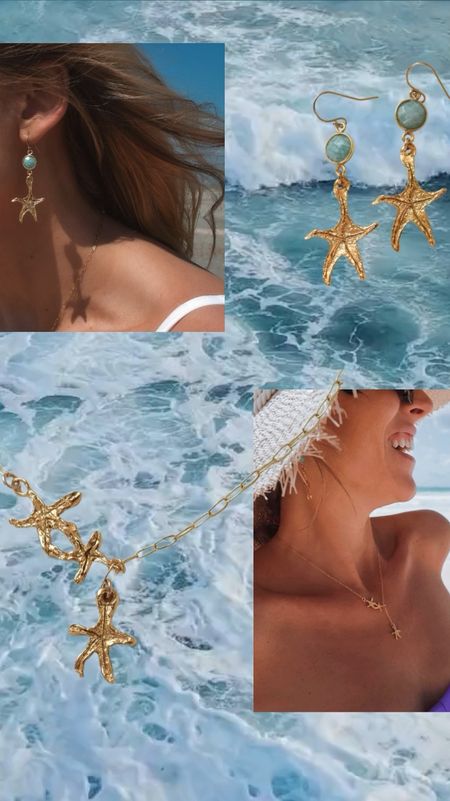 Jetset Christina x Sun Vow Jewelry limited edition drop - the most beautiful, high quality starfish inspired necklace and earrings! #jewelryy

#LTKtravel #LTKswim #LTKGiftGuide