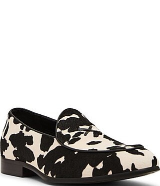 Steve Madden Men's Lanette Cow Print Hair Dress Loafers - 8 | Dillard's