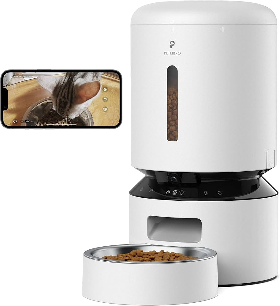 PETLIBRO Automatic Cat Feeder with Pet Camera for Cat Dog 1080P HD Video with Night Vision 5G WiF... | Amazon (US)