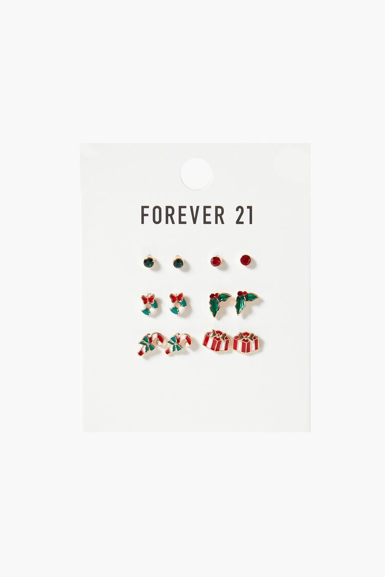 Christmas Stud Earring Set | Forever 21 | Forever 21 (US)