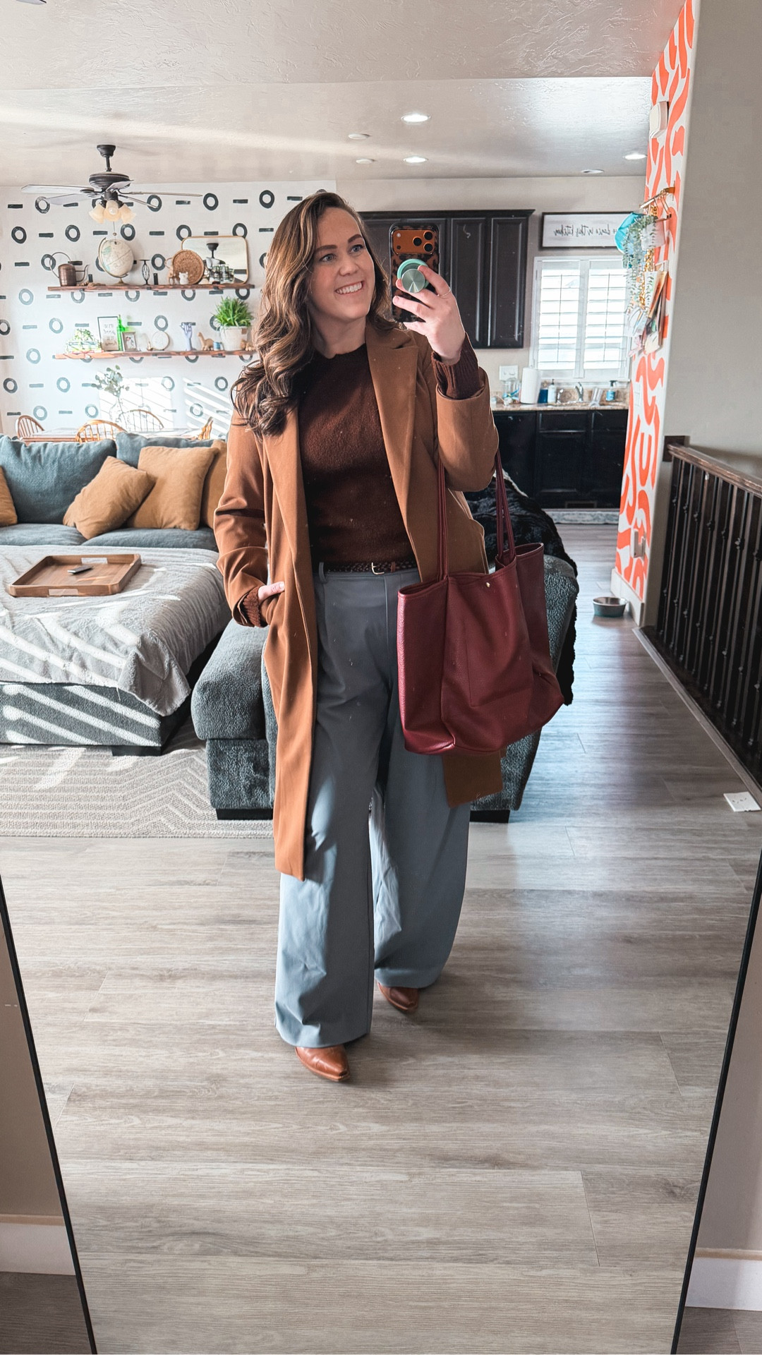 Loved how this work fit ended up turning out! 🥰 gotta keep it professional, sometimes! 

Bra 38DD
Undies XXL
Pants XL
Shirt XXL 
Sweater XL 
Coat XL

#workingmomstyle #workoutfit  #midsizestyle #winteroutfits #workstyle

#LTKMidsize #LTKWorkwear #LTKTall