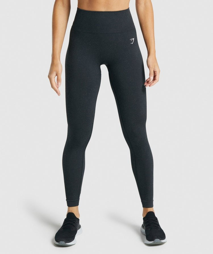Gymshark Adapt Fleck Seamless Leggings - Mineral | Black | Gymshark (Global)