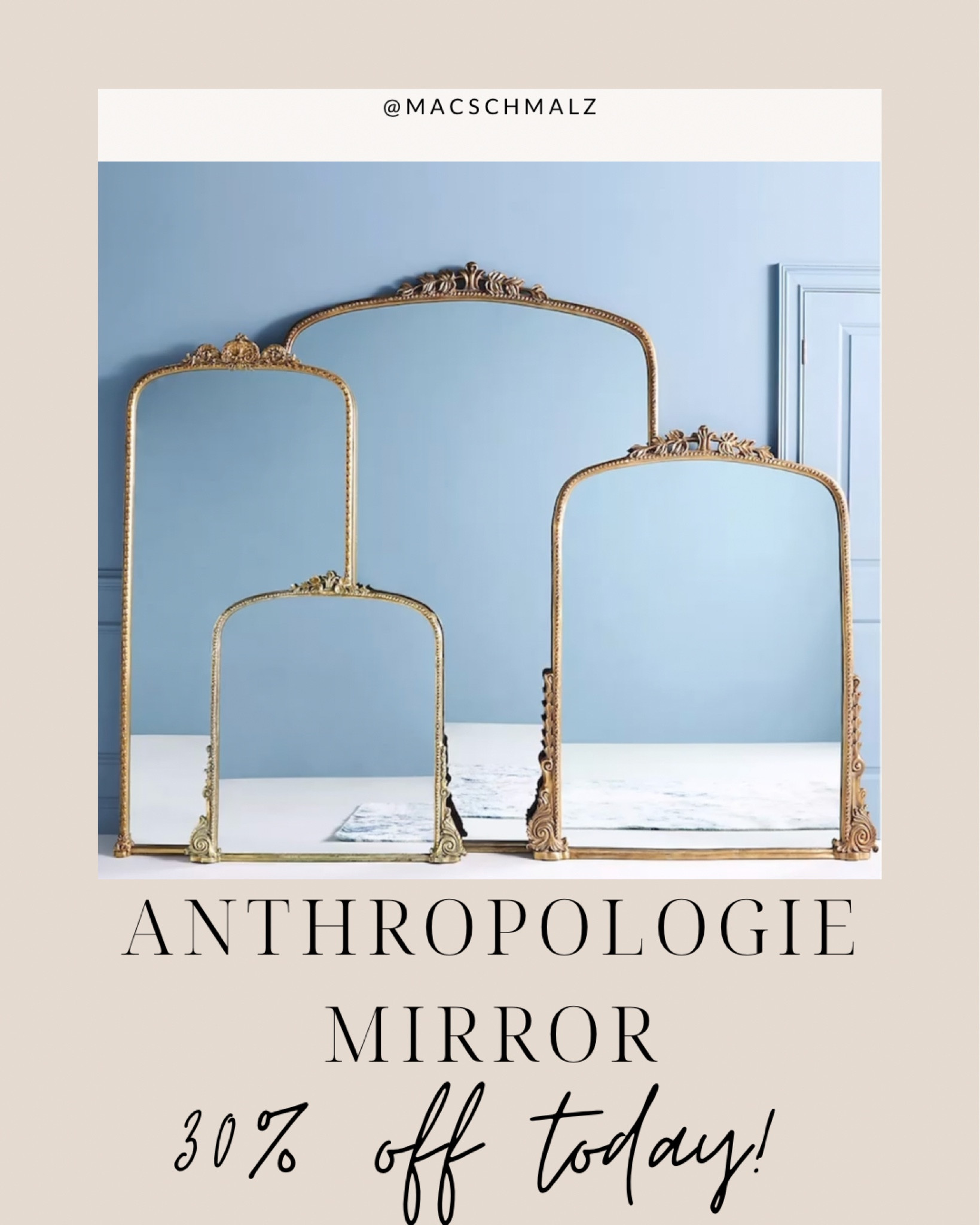 The viral Anthropologie floor mirror is 30% off today! 

Home decor, gold mirror

#LTKsalealert #LTKhome #LTKCyberWeek