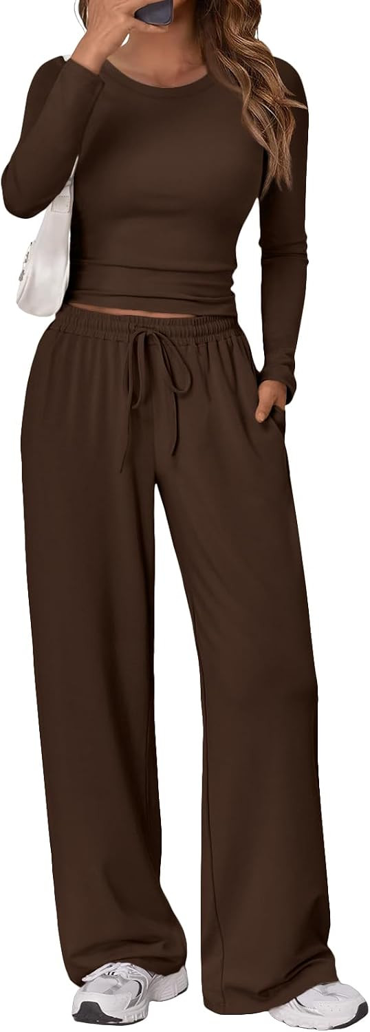 Trendy Queen Women's 2 Piece 2026 Fall Fashion Lounge Set with Pockets | Amazon (US)