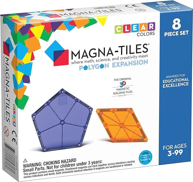 Magna Tiles Polygons Expansion Set, The Original Magnetic Building Tiles for Creative Open-Ended ... | Amazon (US)
