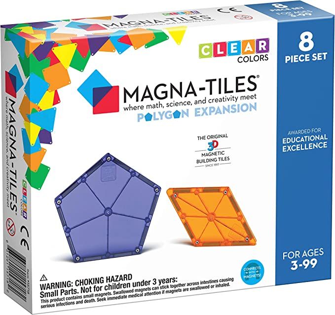 Magna Tiles Polygons Expansion Set, The Original Magnetic Building Tiles for Creative Open-Ended ... | Amazon (US)