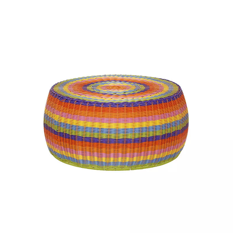 Household Essentials Resin Wicker Ottoman / Low Table, Multi | Kohl's