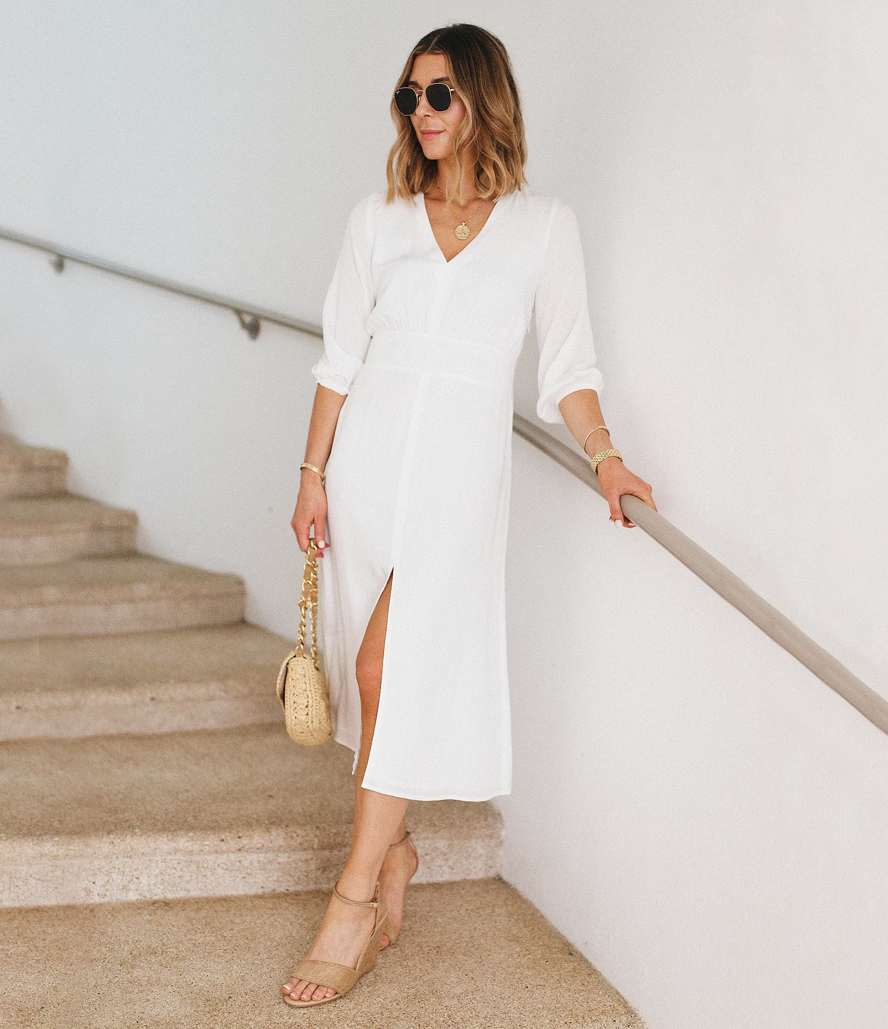 Splendid x Cella Jane Blog Long Sleeve Cut-Out Back Midi Dress | Dillard's | Dillard's