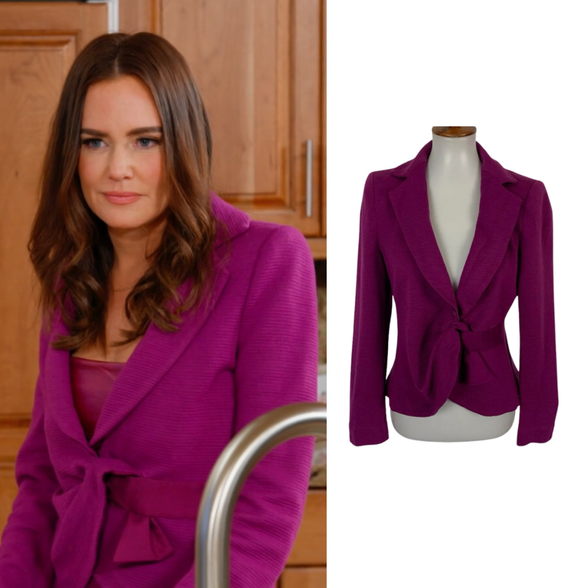 Meredith Mark’s Purple Twist Blazer 