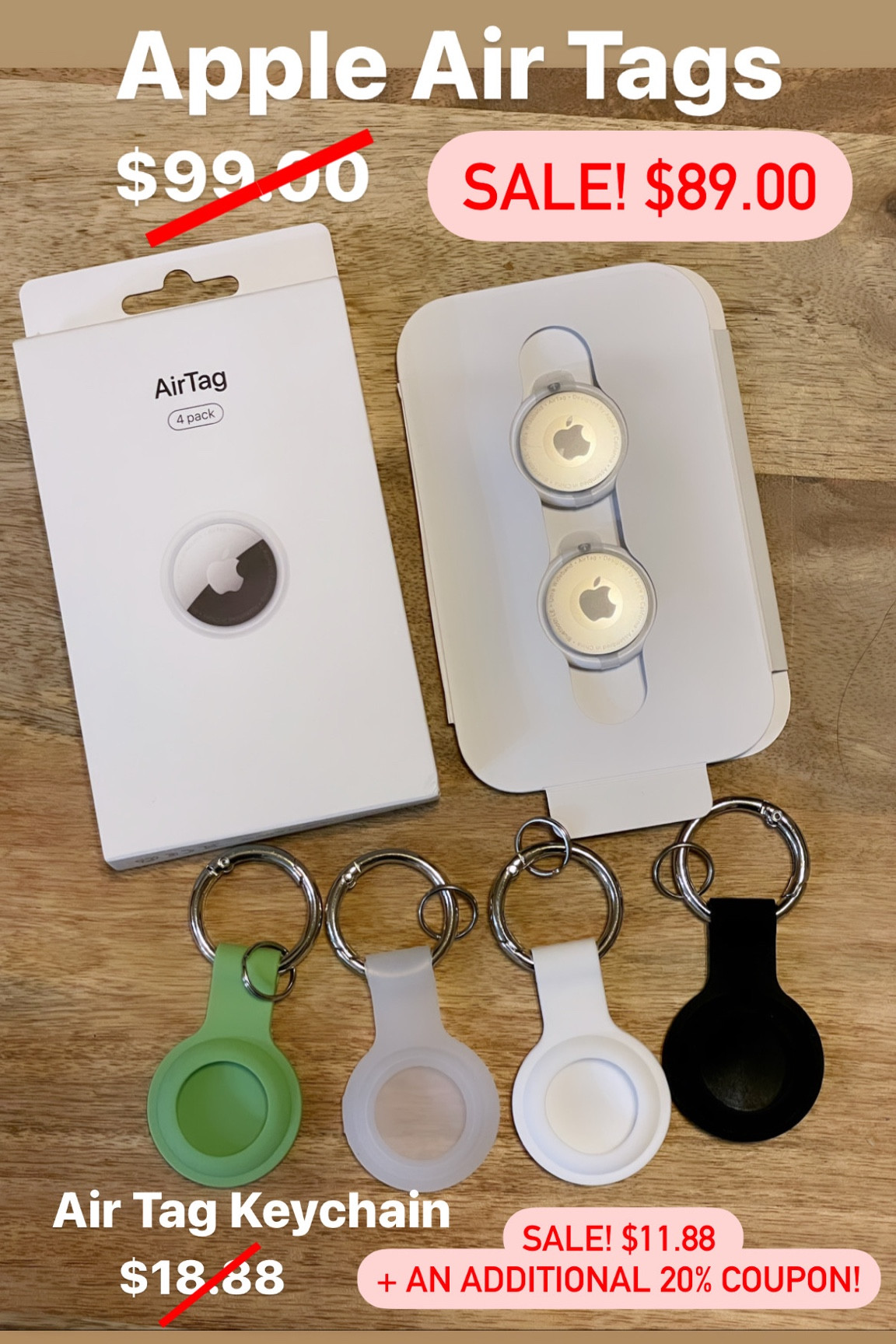 Apple Air Tags and Keychain. 
On sale! Plus and additional 20% coupon on keychain! 

#LTKfamily #LTKhome #LTKsalealert