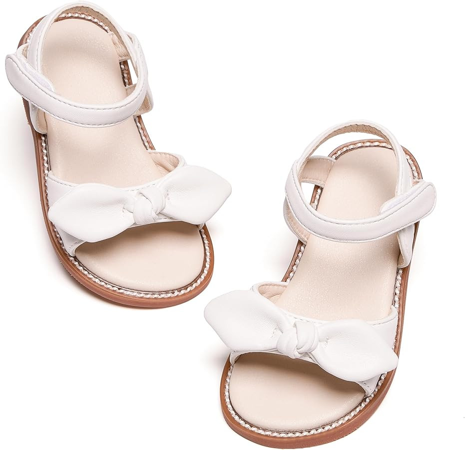 Toddler Flower Girl Sandals - Girl Summer Dress Shoes Toddler Little Kid Wedding Party | Amazon (US)
