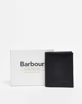 Barbour Colwell small billfold in black/classic | ASOS (Global)