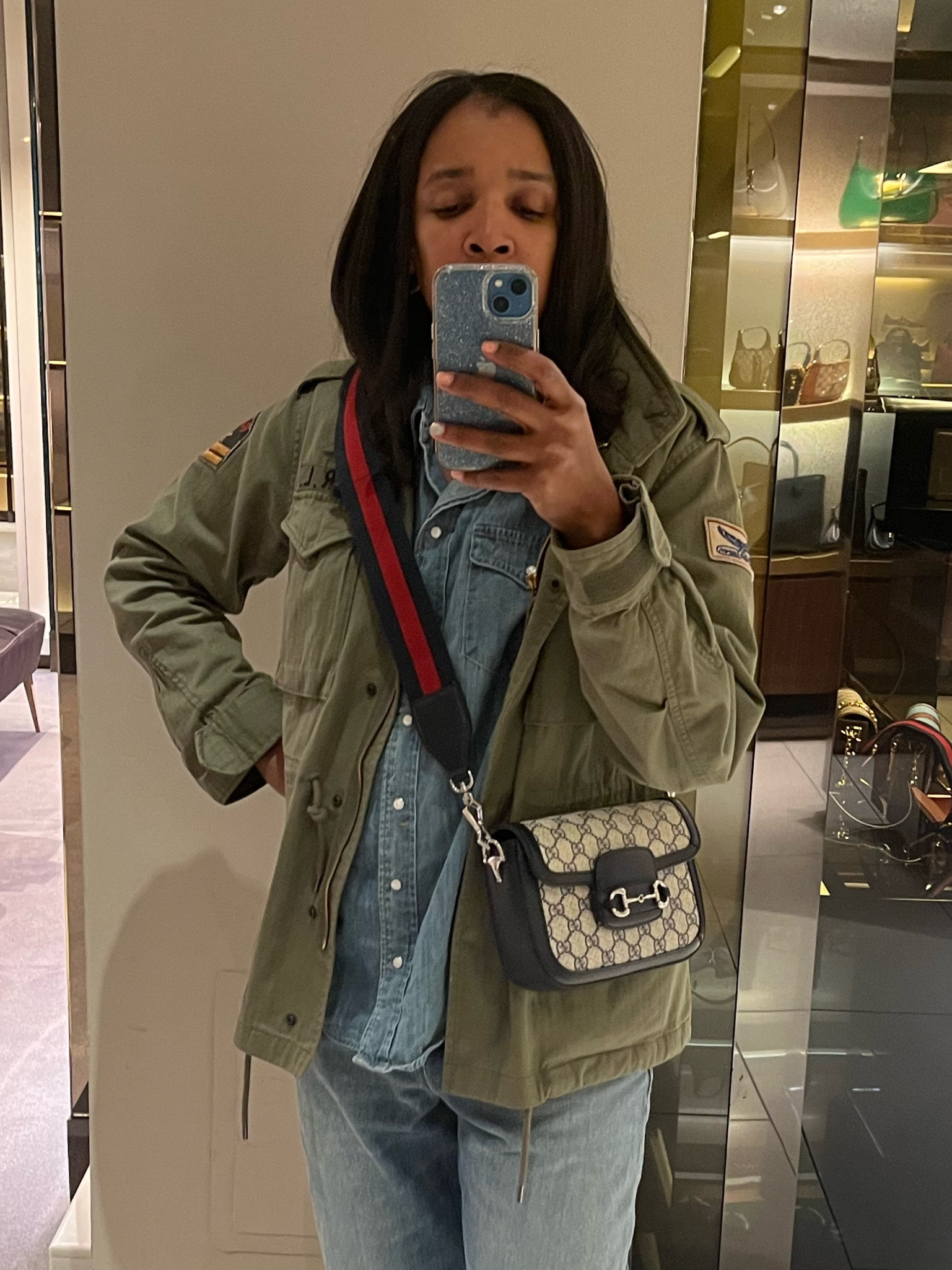 Gucci horsebit 1955 mini crossbody interchangeable strap classic red blue strap valentine day gift #gucci #handbag #crossbody #valentine 

#LTKstyletip #LTKFind #LTKitbag