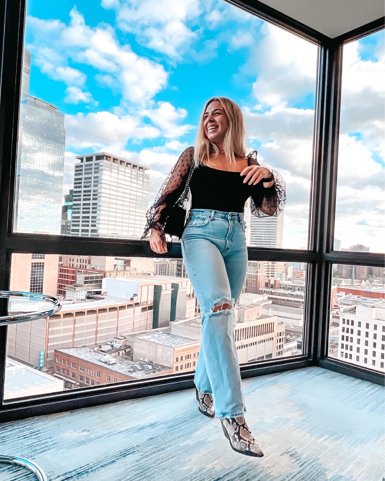 New fall outfit!!! Black body suit, Abercrombie jeans, Vince vanity booties

#LTKstyletip #LTKunder50 #LTKSeasonal
