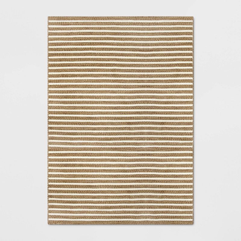 Outdoor Rug Stripe Tan - Threshold™ | Target