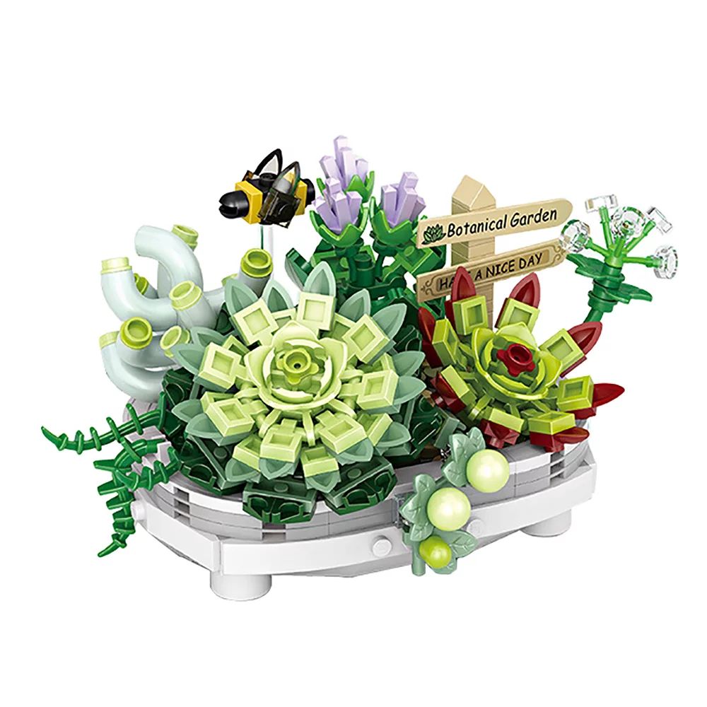 Create Your Own Mini Succulent Bonsai with NACAMS Mini Bricks Building Set - 389 Pieces of Eco-Fr... | Walmart (US)