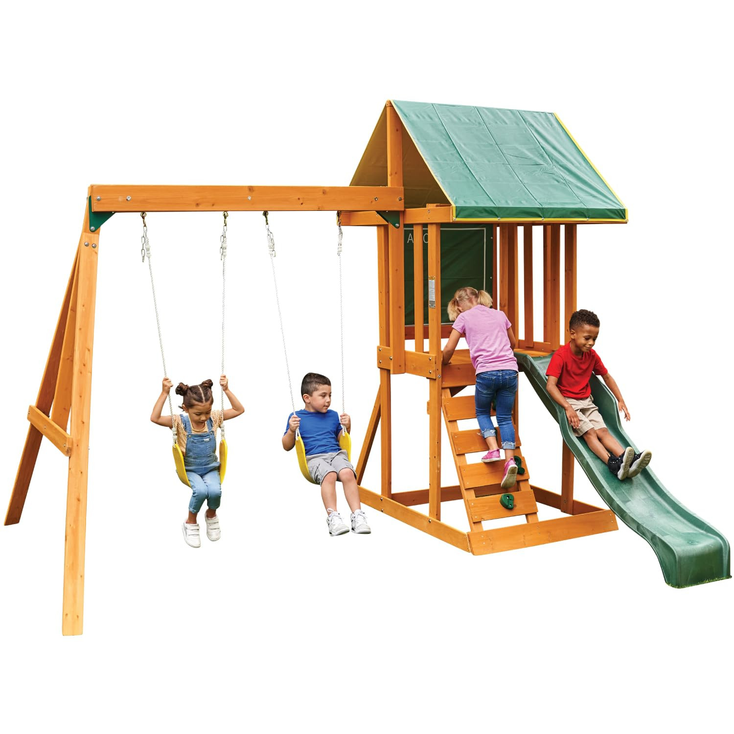 KidKraft Appleton Wooden Swing Set, (Amazon Exclusive) | Amazon (US)