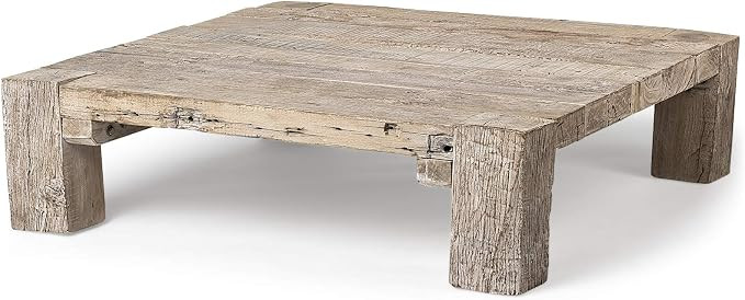 Mercana Furniture & Decor 68448-McArthur Coffee Table, Whitewashed Brown | Amazon (US)