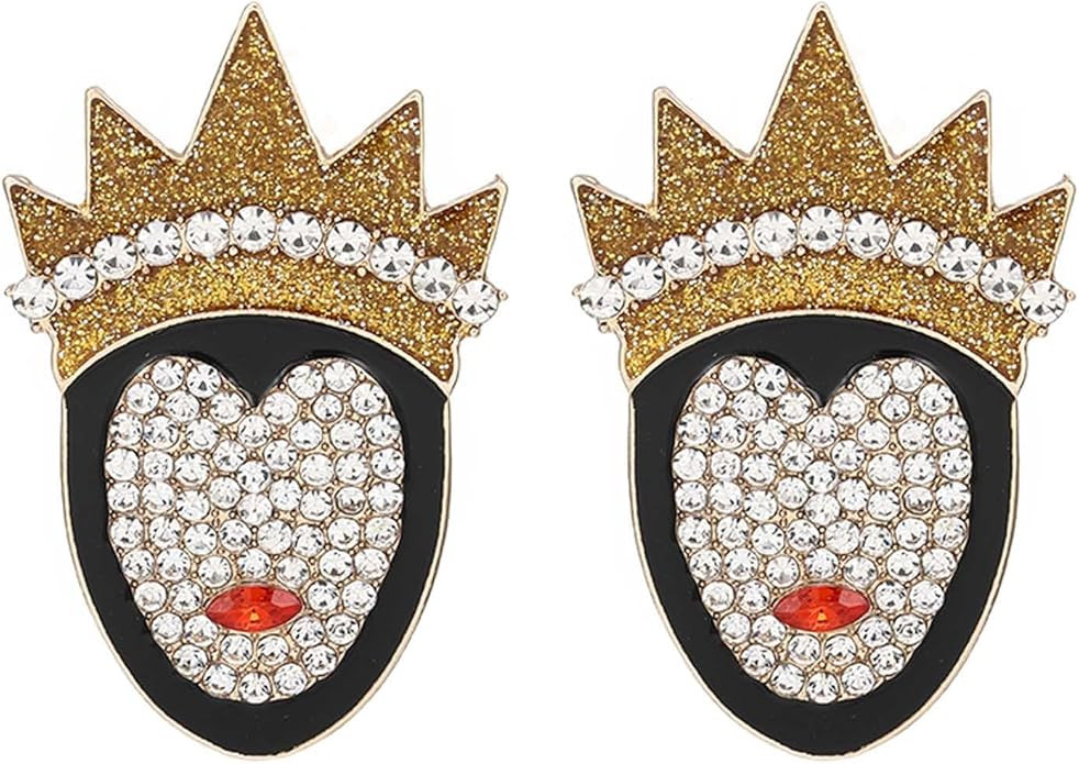 Halloween Pumpkin Earrings Crystal Dripping Oil Earrings Studs Cute Sparkly Enamel Pumpkin Earrin... | Amazon (US)