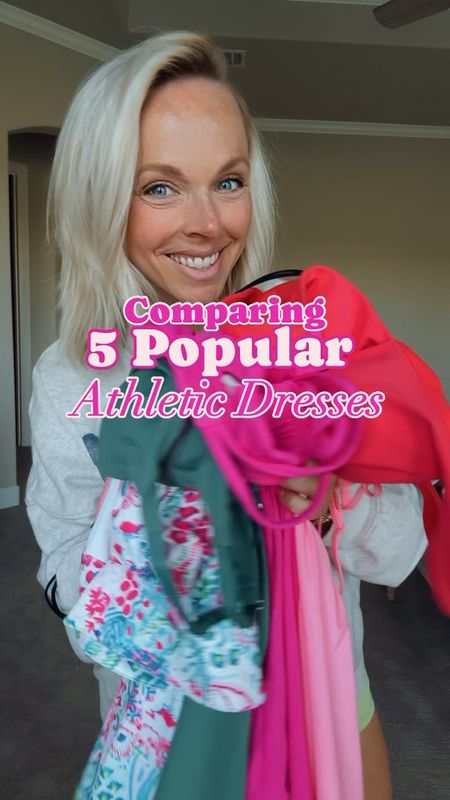 5 popular athletic dresses! Wearing an 8 in the lululemon dress, and mediums in all the others. Medium/tall in the Abercrombie dress! 

#LTKVideo #LTKFitness #LTKActive