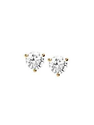 CLASSIC MARTINI STUD EARRINGS IN MOISSANITE, 18K GOLD VERMEIL | Dorsey