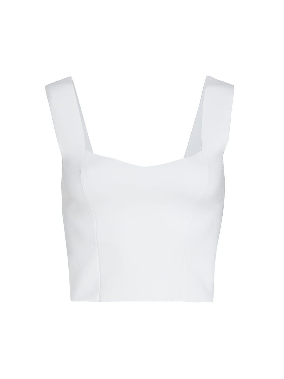 Women's Jordana Knit Crop Top - White - Size Small | Saks Fifth Avenue