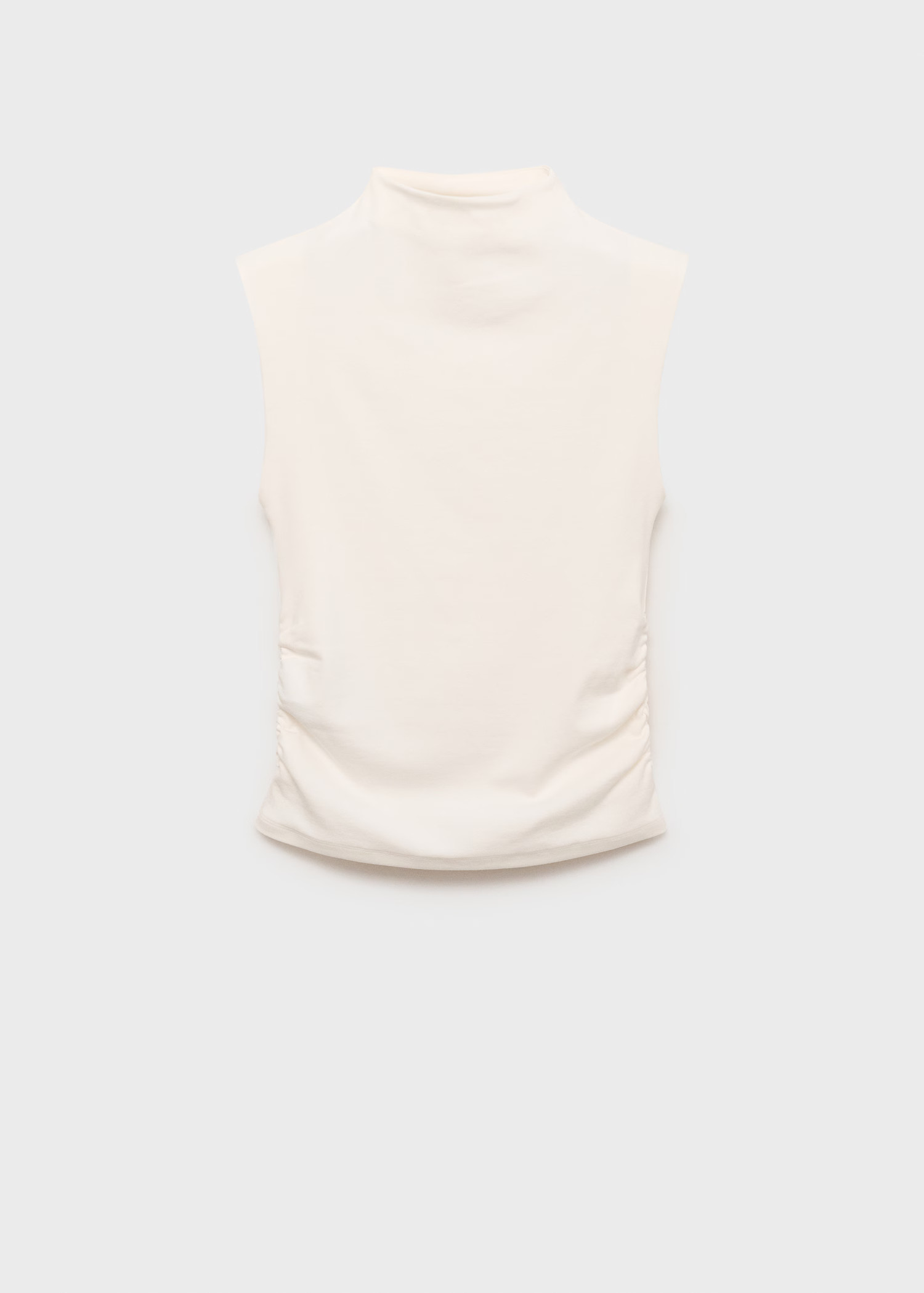 Ruched fitted top - Women | MANGO United Kingdom | MANGO (UK)