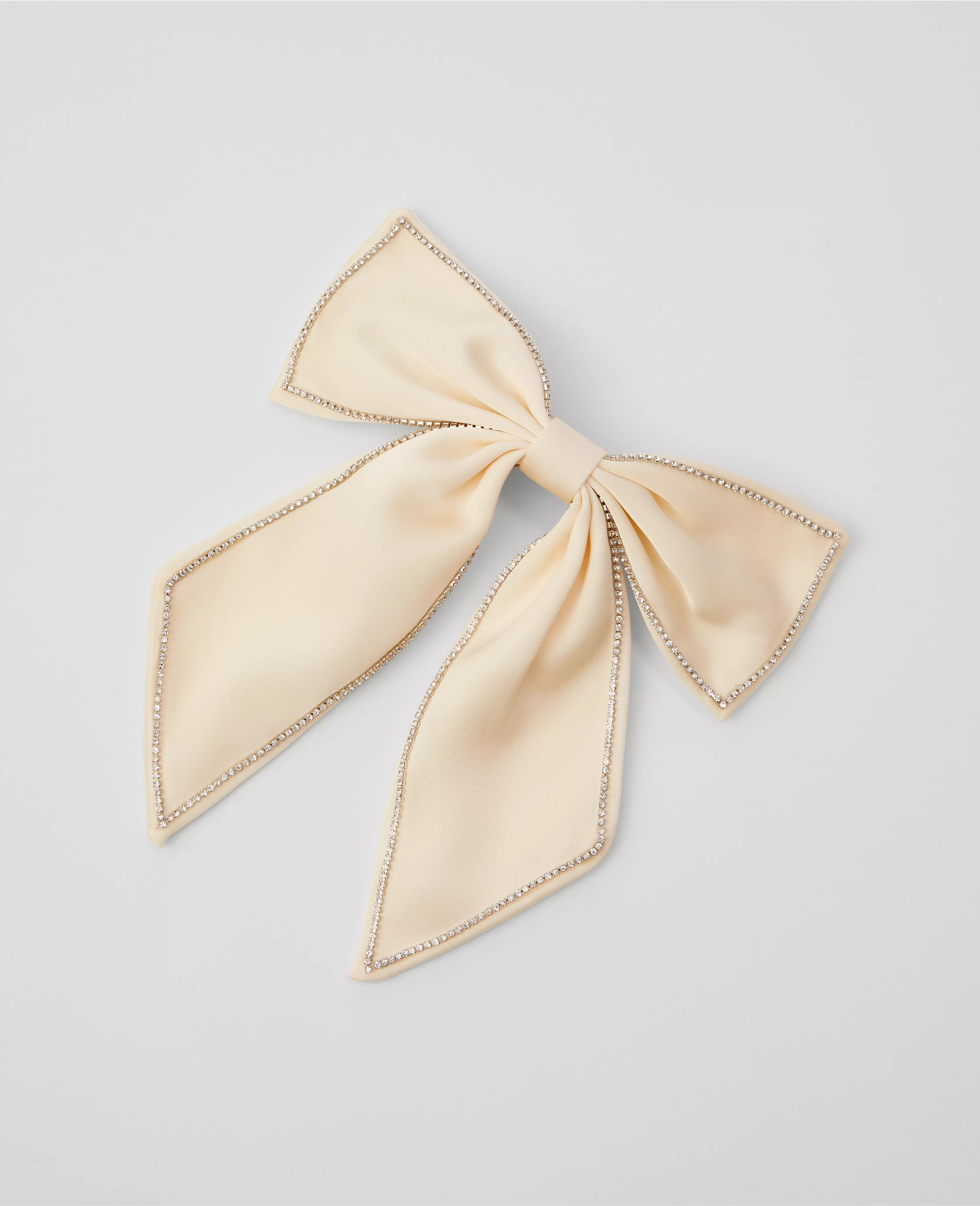 Crystal Trim Hair Bow | Ann Taylor (US)