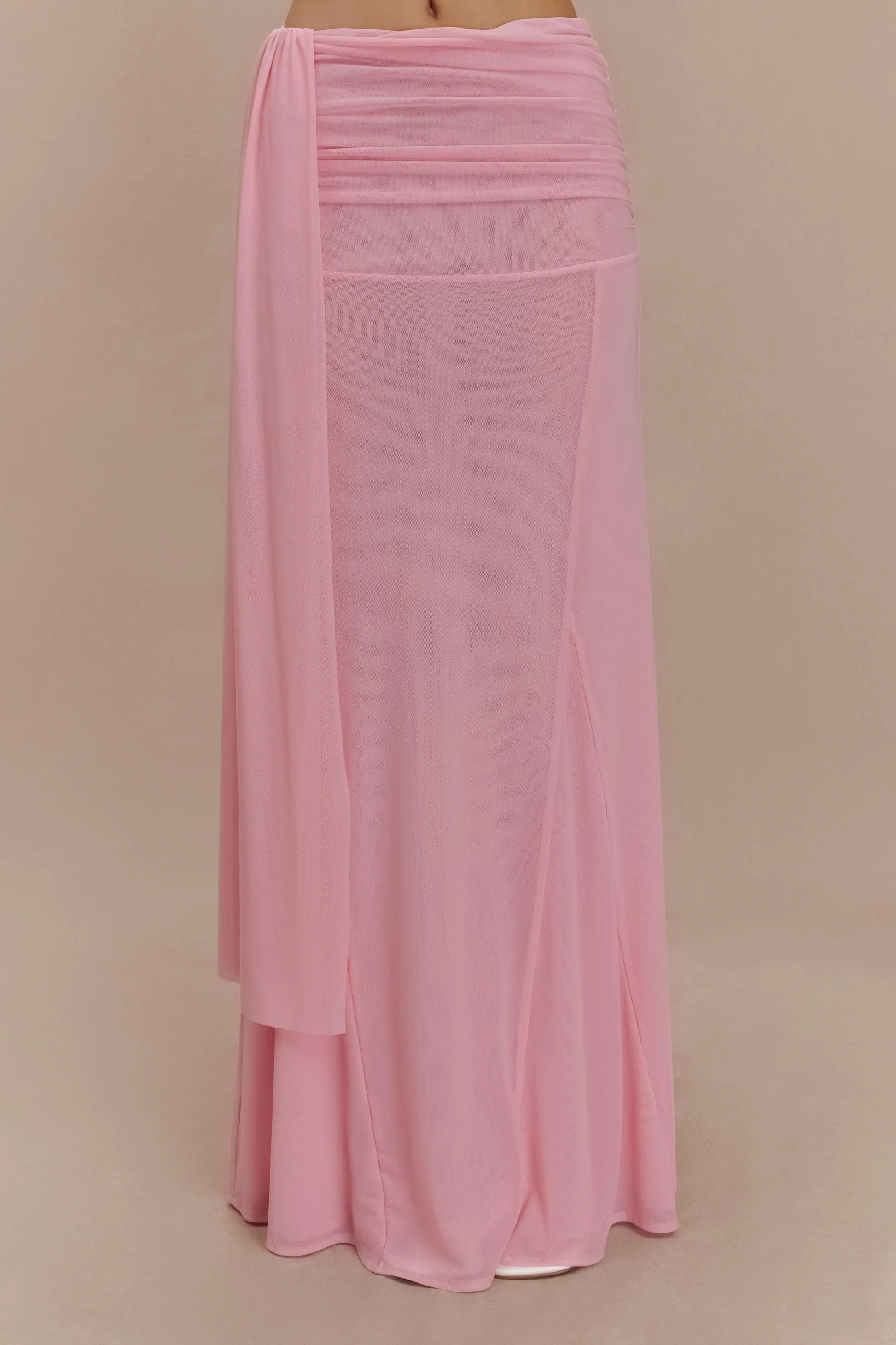 Arna Mesh Maxi Skirt - Candy Pink | MESHKI US
