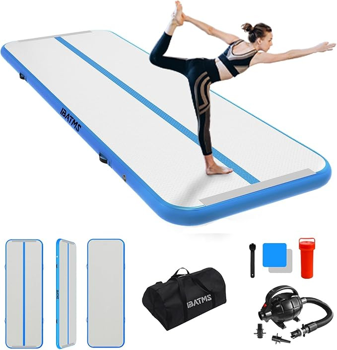 IBATMS Air Tumbling Mat, 6ft/10ft/13ft/16ft/20ft Inflatable Gymnastics Air Mat 4inch/8inch for Gy... | Amazon (US)