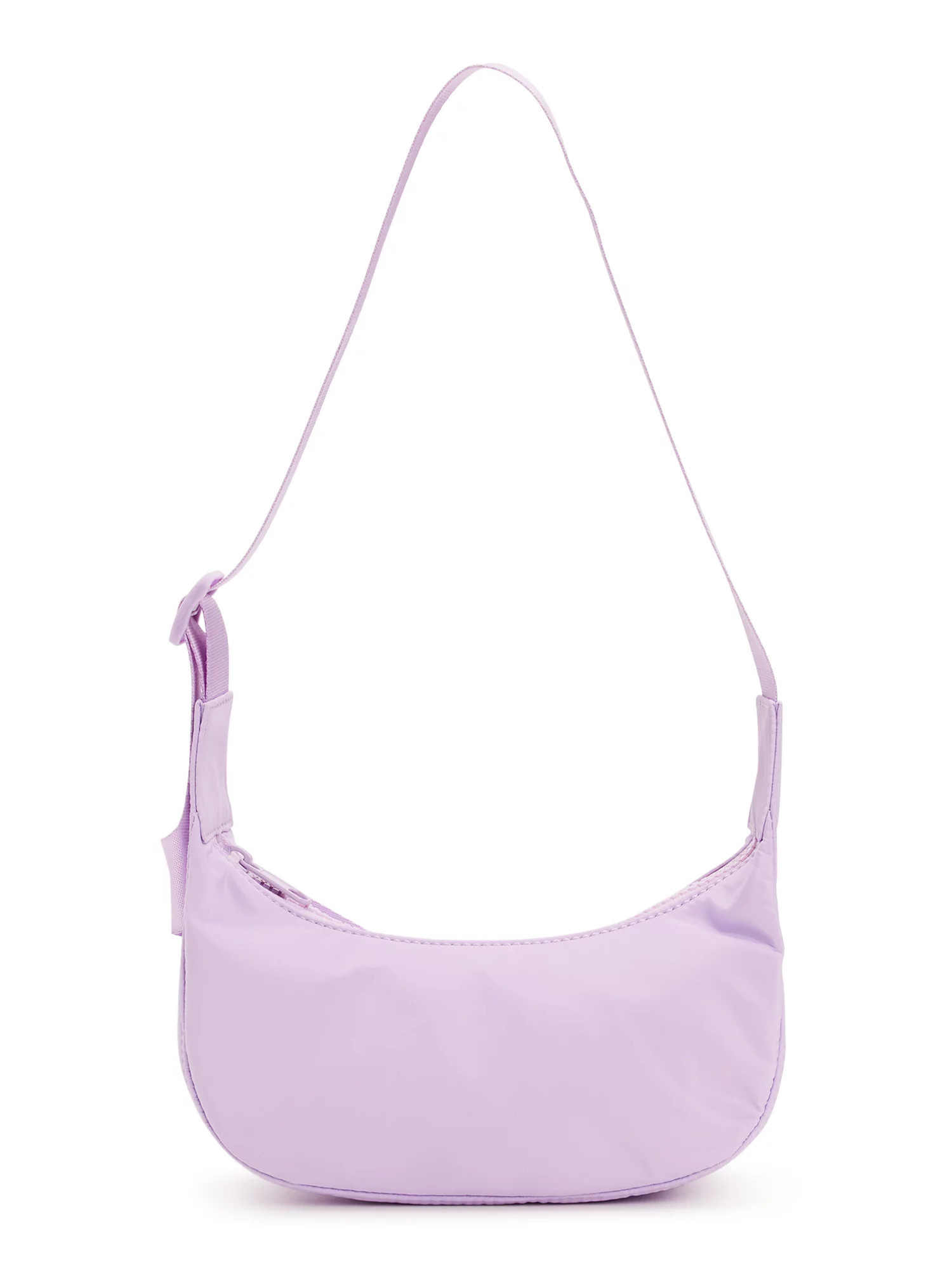 No Boundaries Juniors Crossbody Hobo Handbag, Lavender | Walmart (US)