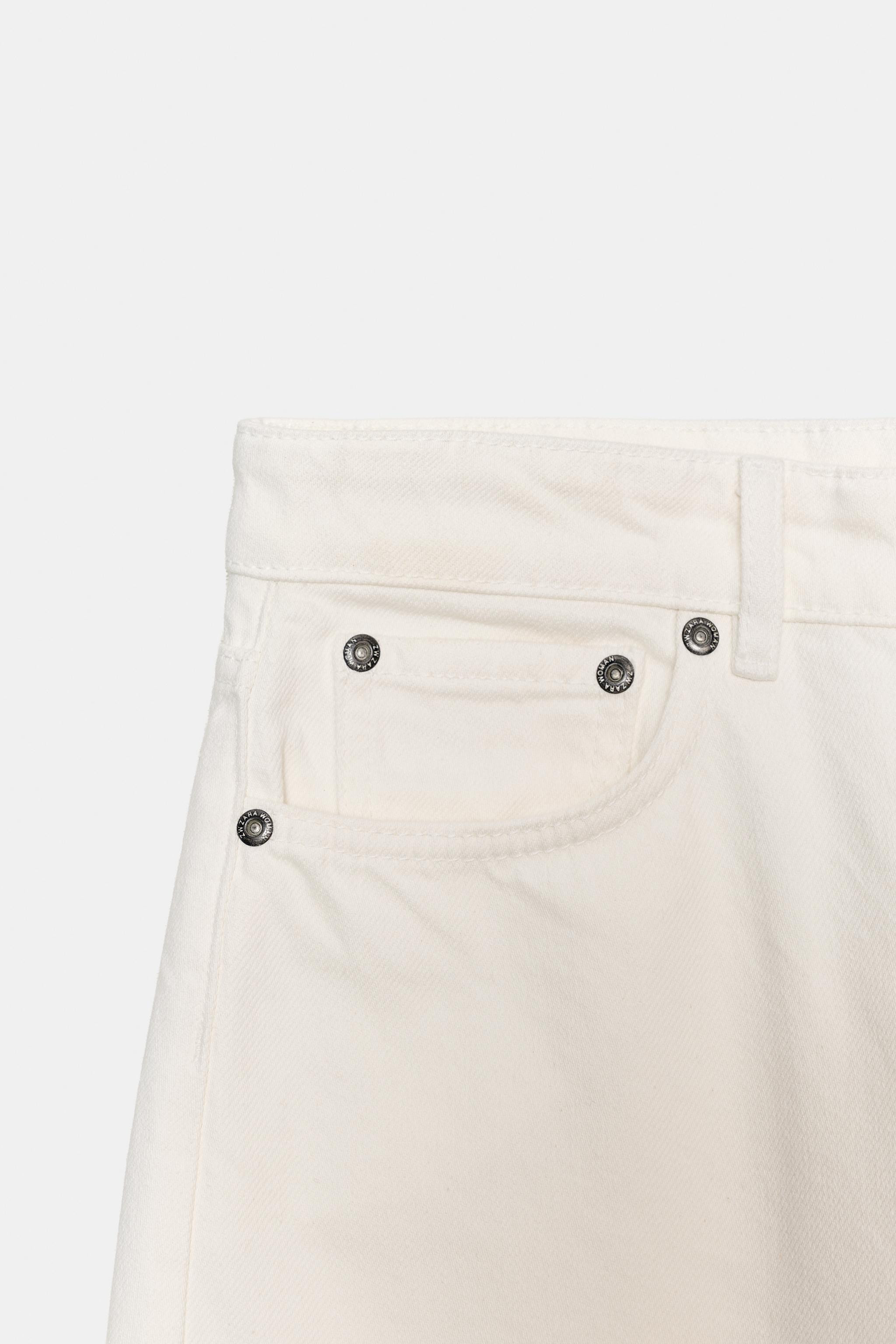 JEANS ZW COLLECTION TAPERED MID-WAIST | Zara UK
