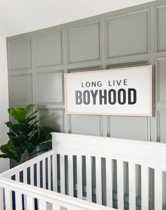 Long Live Boyhood Sign  Boy Room Sign  Kids Room Decor  - Etsy | Etsy (US)