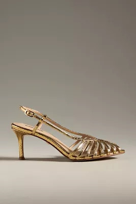 Lola Cruz Caged Slingback Heels | Anthropologie (US)