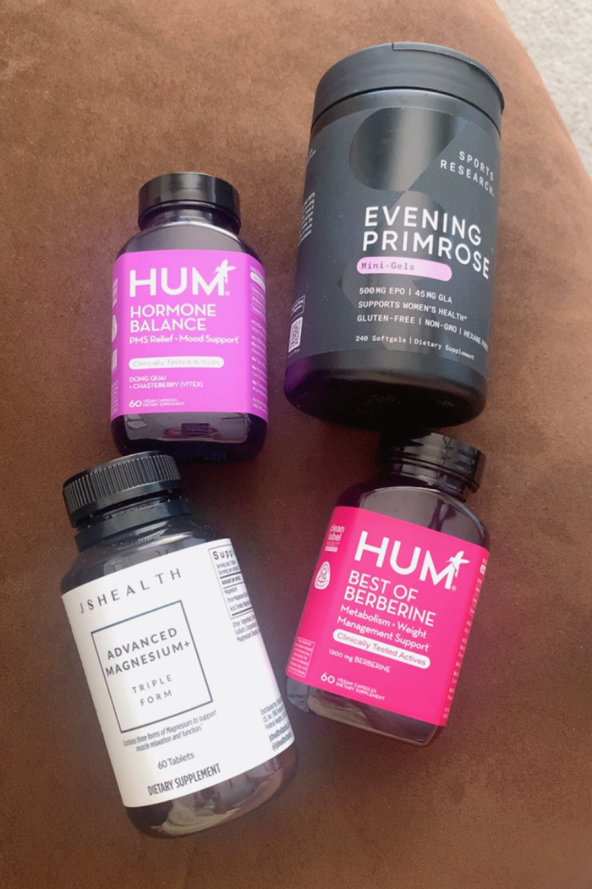 MORNING SUPPLEMENTS 
-Evening Primrose-
-Berberine-
-Hormone Balance-
-Magnesium-

#humnutrition #sportsresearch #jshealth

#LTKActive #LTKover40 #LTKfitness