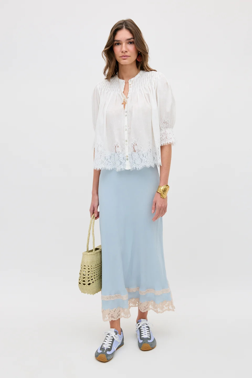 erika top ivory | Rixo