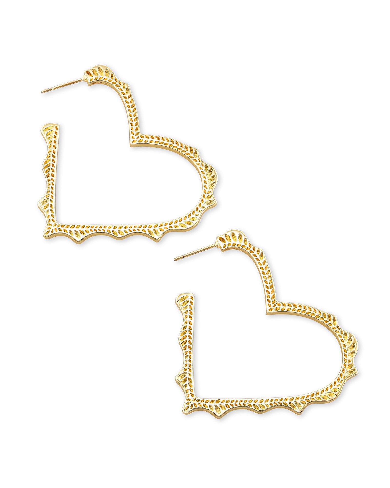 Sophee Heart Hoop Earrings in Gold | Kendra Scott