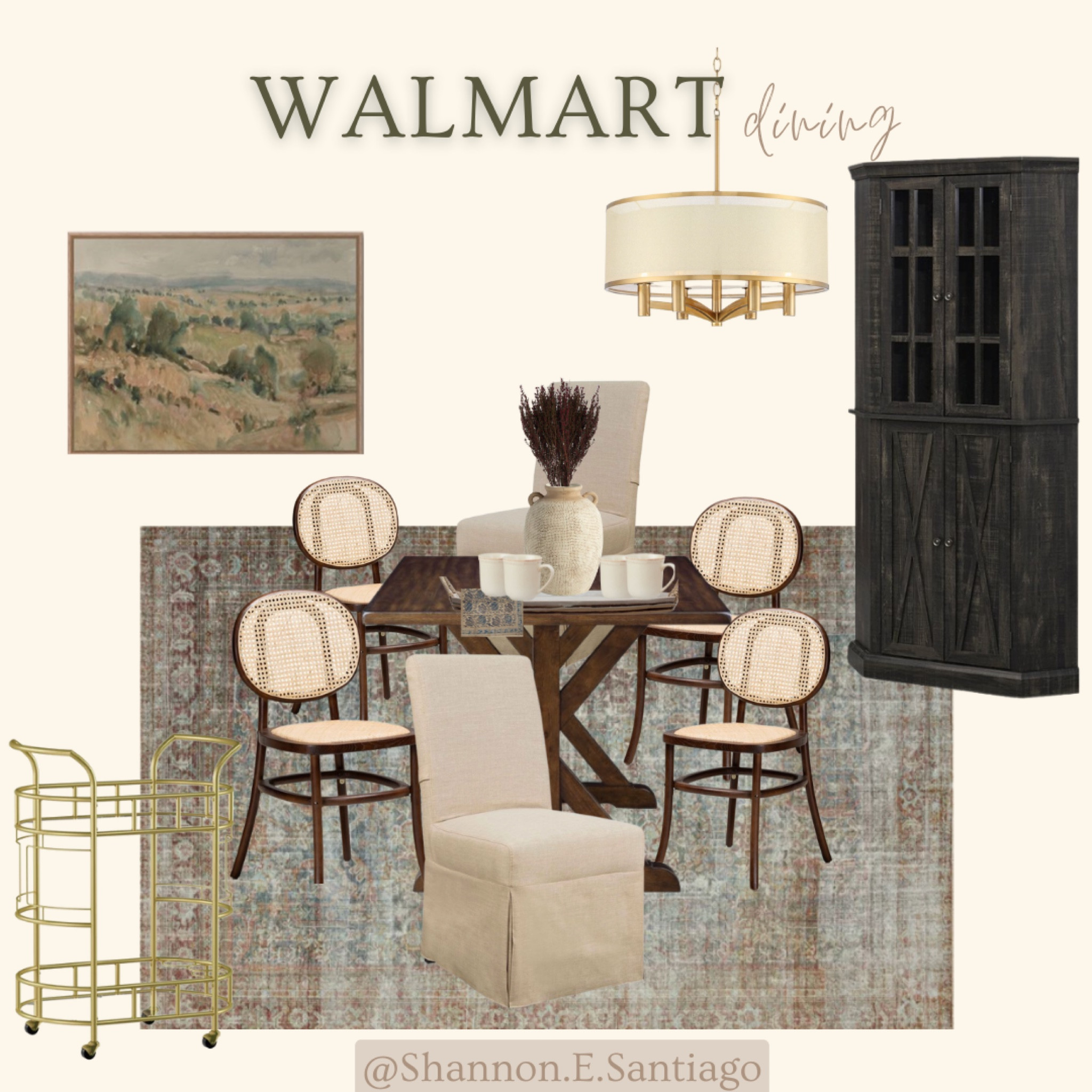 Walmart dining room 🤎

#LTKhome #LTKstyletip #LTKunder50