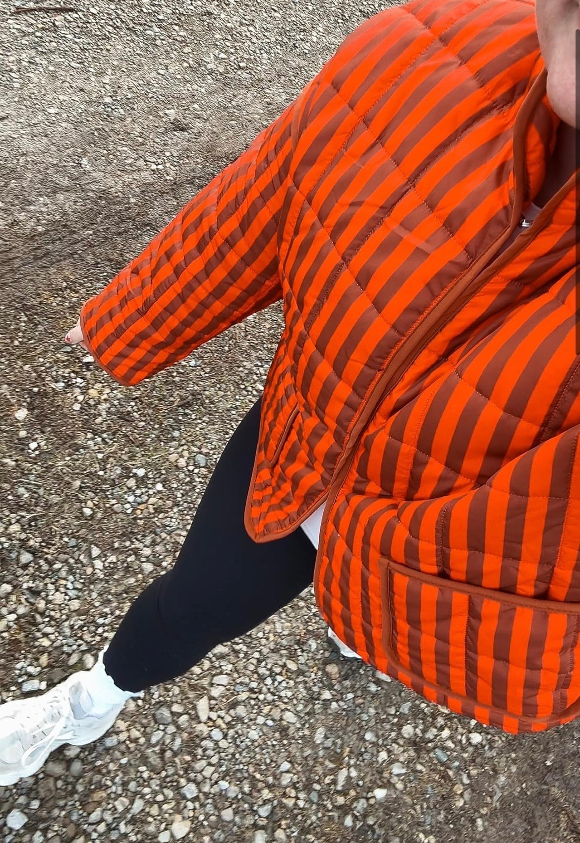 early spring outdoor walk outfit! The jacket is super cozy & so cute for spring. The leggings are super soft and the socks are so cute! I wear medium in everything!

#LTKMidsize #LTKActive #LTKSeasonal