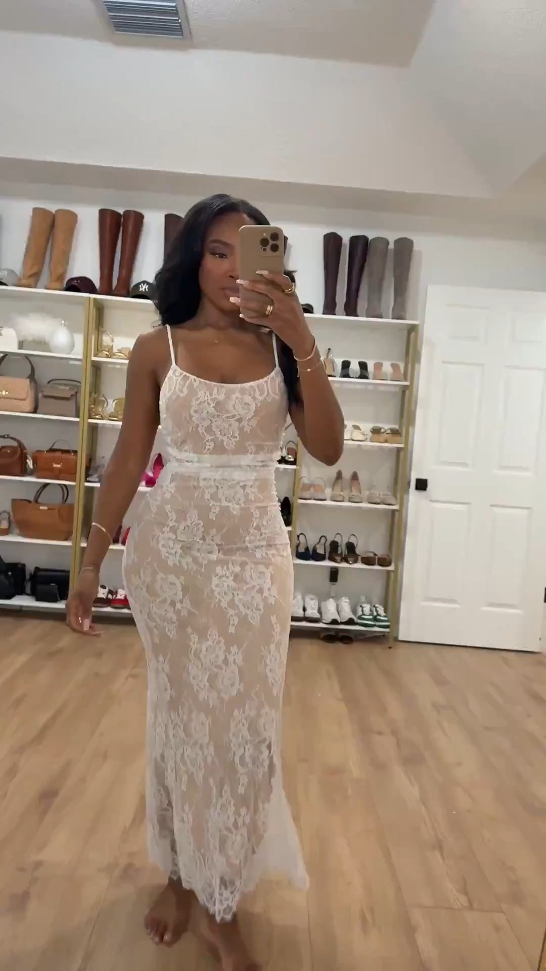 ✨ Soft, feminine, and effortlessly elevated — this lace maxi moment is pure romance. The delicate sheer detailing and flattering silhouette make it feel luxe without trying too hard. A timeless piece you’ll reach for again and again because the cost per wear drops with every occasion.

Perfect for date night, bridal events, vacations, or a romantic dinner out.

📏 Sizing: Wearing size Small  
Height: 5'4" | Bust: 34D | Waist: 27" | Hips: 40"

This look works beautifully styled multiple ways — add heels for an elevated night look or flat sandals for an effortless daytime vibe. A true long-term shopping strategy piece.

Follow me on Instagram and YouTube @kirasfashionfinds



#LTKValentine #LTKgrwm #LTKvlog