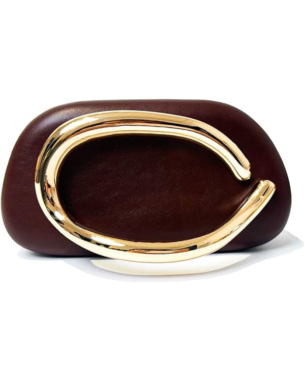 Acrylic Clutch Purse for Women Classic Round Acrylic Evening Handbag Vintage Metal Handlebars Bag... | Amazon (US)