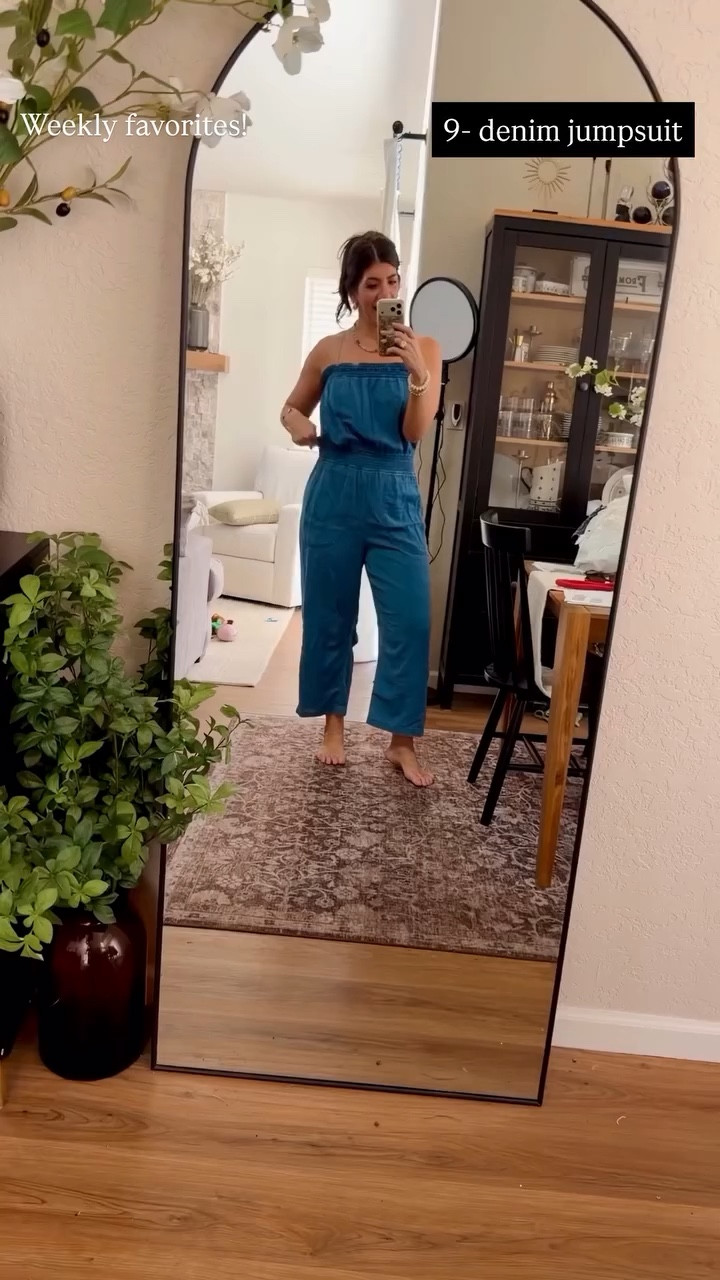 Weekly favorites! 9- denim jumpsuit
In a medium tall 

#LTKMidsize #LTKOver40 #LTKTall