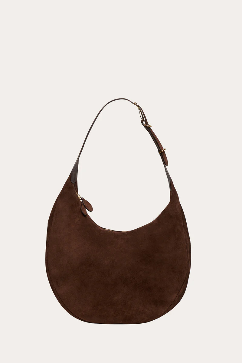 Moon Hobo Dark Brown Suede | LITTLE LIFFNER