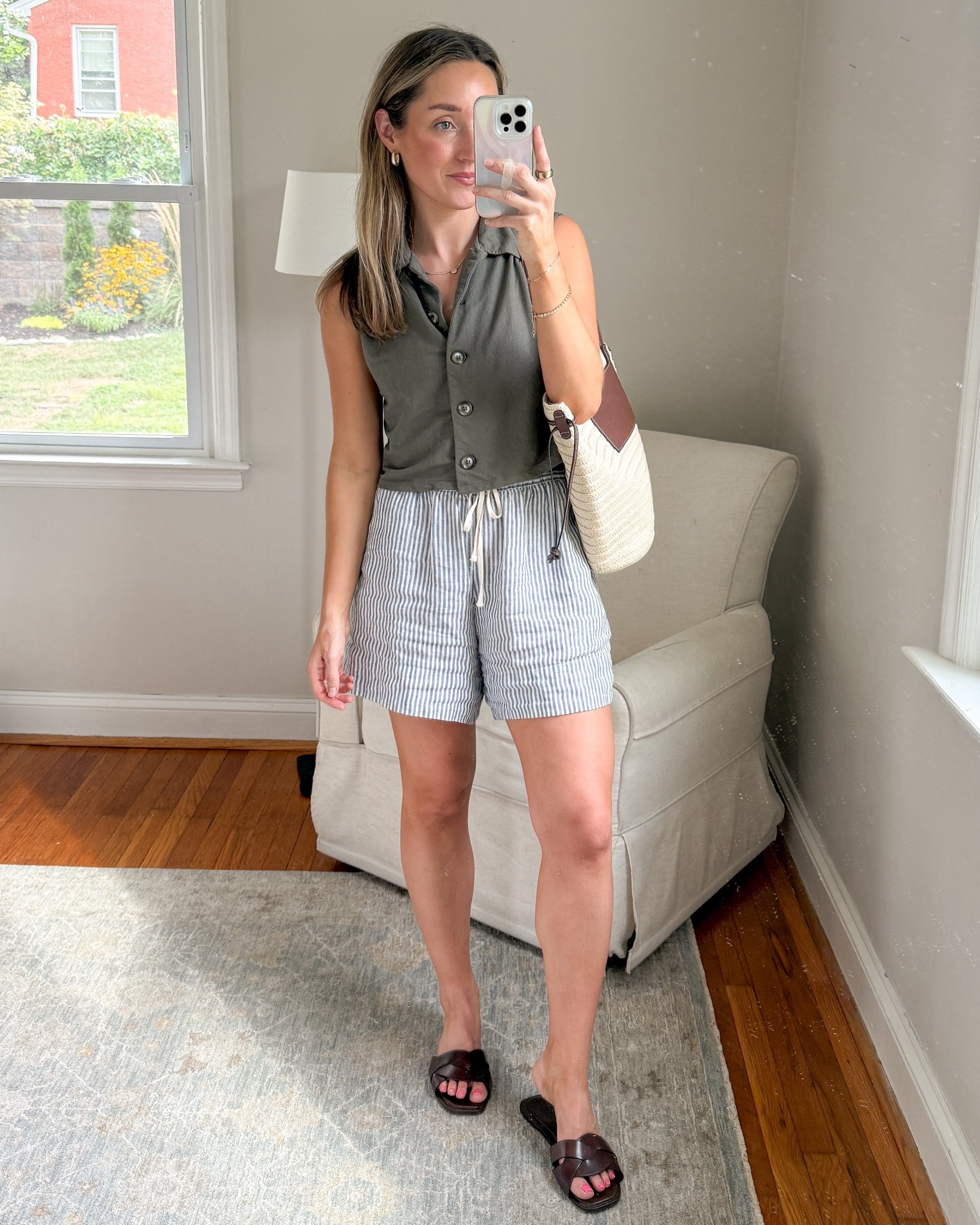 Snag my favorite linen shorts for 50% off! On sale for $34.