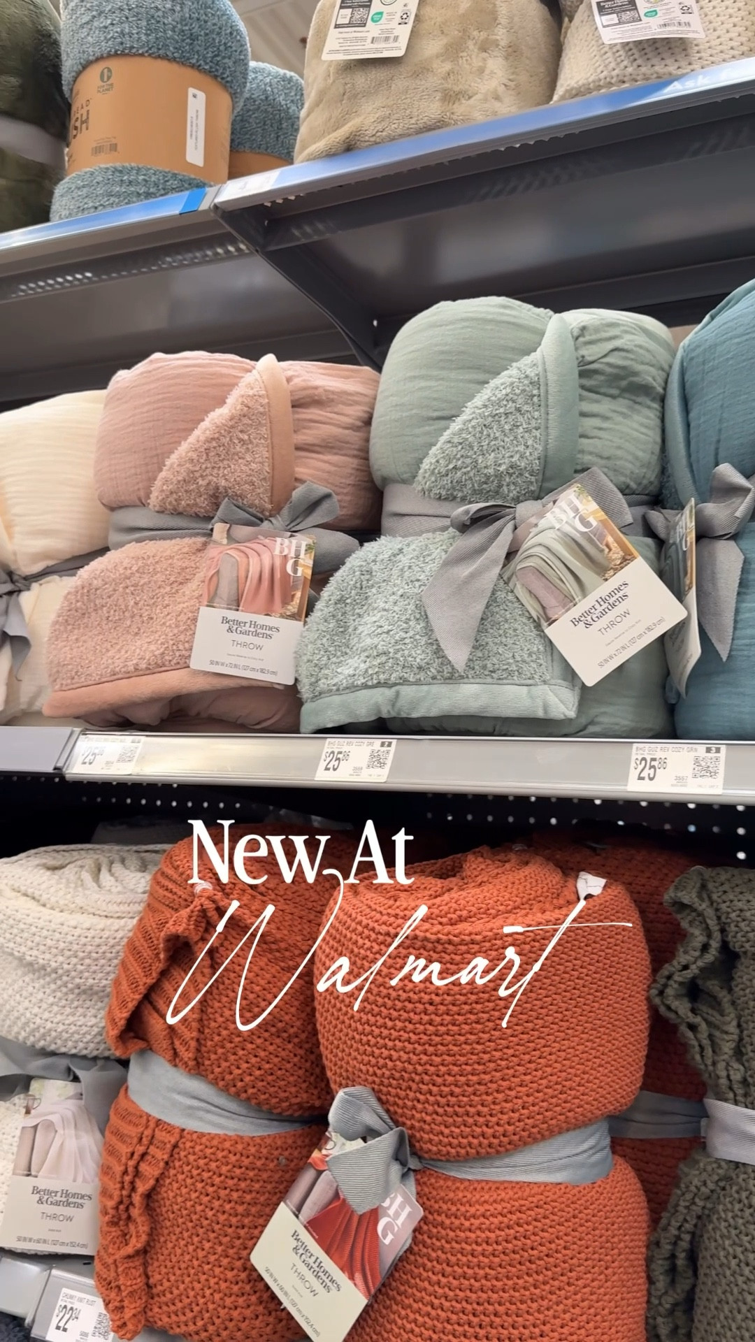 These new Better Homes & Gardens throws from Walmart are a dream! 🥰 Soooo soft & comes in some beautiful colors for Spring! They also have you neutral lovers covered with cream, tan & grey. 

#LTKSeasonal #LTKHome #LTKOver40