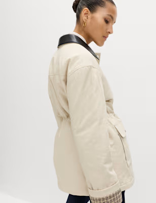 Pure Cotton Canvas Padded Barn Jacket | Marks and Spencer US
