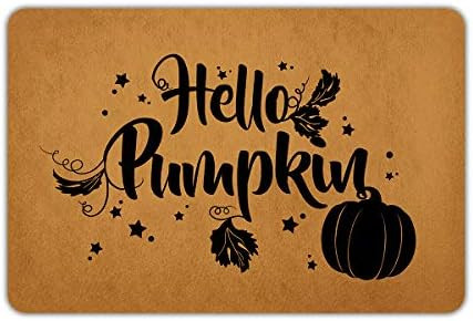 Thanksgiving Door Mat Hello Pumpkin Doormat Welcome Mat for Front Door Mat Outdoor Cute Fall Door... | Amazon (US)