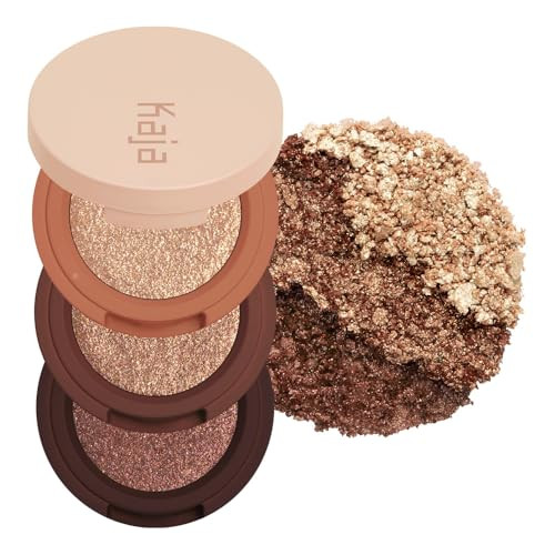 Kaja Eye Bento Collection - Bouncy Eyeshadow Trio | Gilded Bronze Tones, Travel Size, 03 Toasted Caramel, 2019 Allure Best of Beauty Award, 0.03 Oz | Amazon (US)