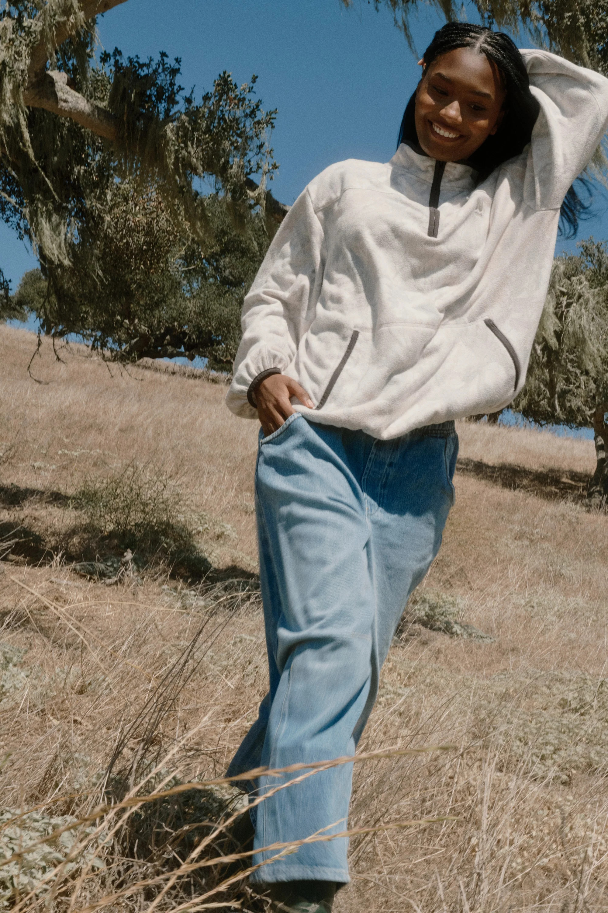 Cabin Quarter-Zip Pullover | nuuds Camo | nuuds